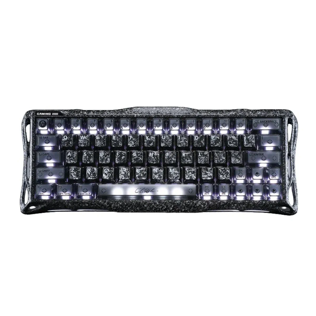 GravaStar Mercury V60 Pro 60% Hall Effect Magnetic Switch Gaming Keyboard Special Edition - Cyber Frost Black