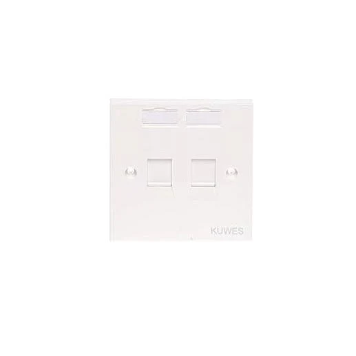 KUWES Face Plate Double Port With Screw