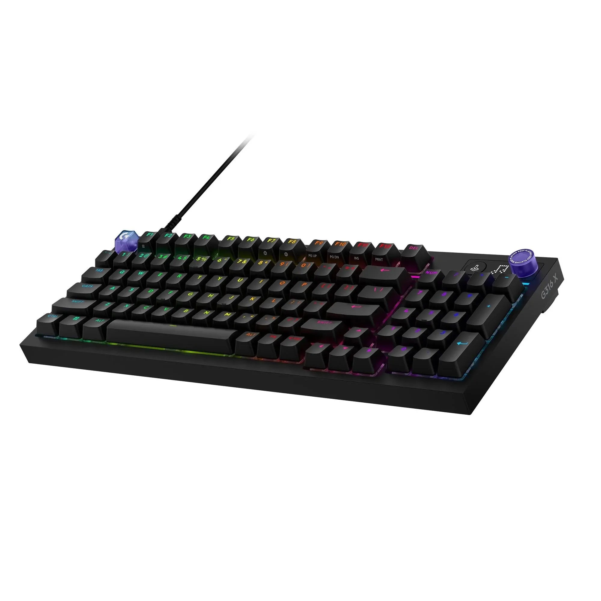 Logitech G316 X 98% Wired Mechanical Gaming Keyboard - Tactile Switch - Black (English) - 920-014195 - Image 2