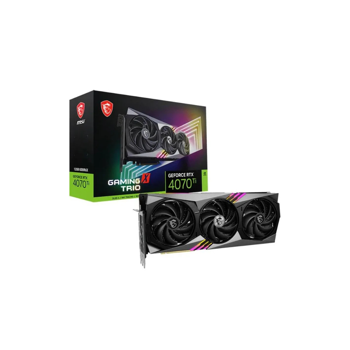 MSI GeForce RTX 4070Ti 12GB GDDR6X GAMING X TRIO Graphics Card