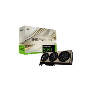 MSI Geforce RTX 5080 InSpire 16GB GDDR7 Graphic Card 3X OC Edition - 912-V531-064