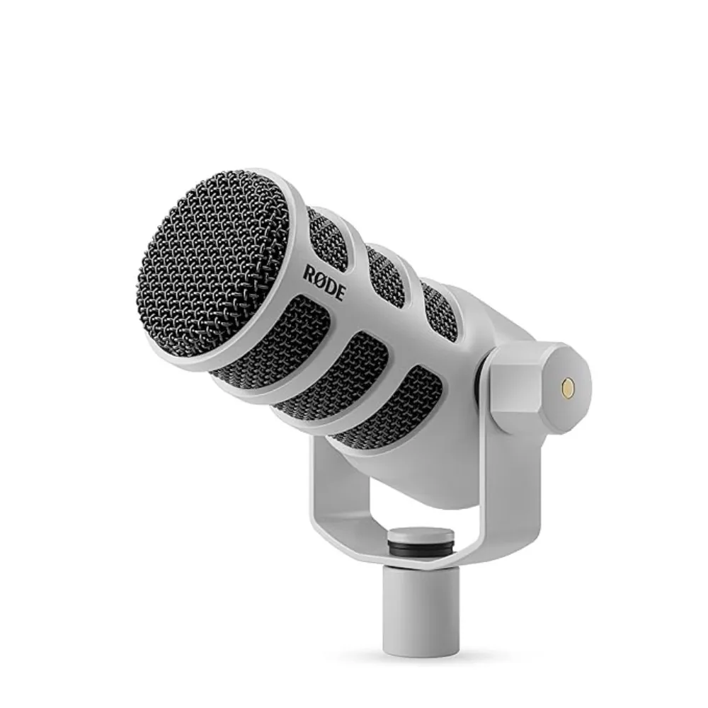 RODE PodMic Dynamic Podcasting Microphone - White - 698813010769