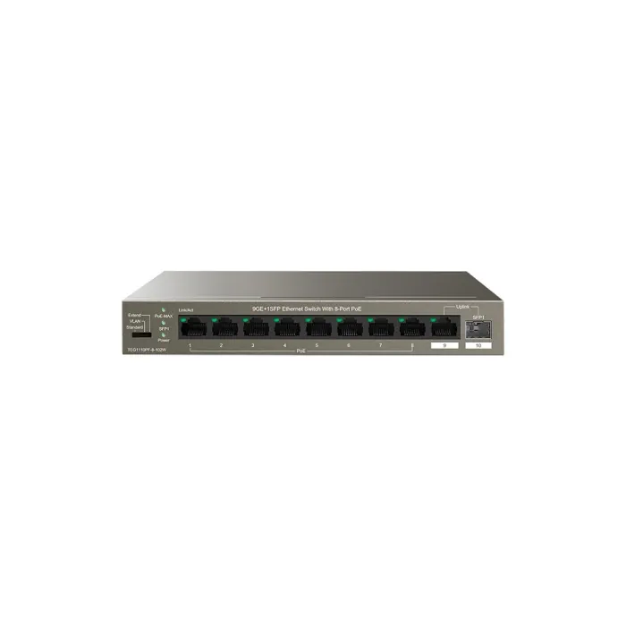Tenda Switch With 8-Port PoE Desktop Switch - TEG1110PF-8-102W