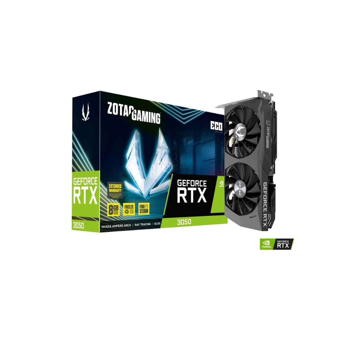 ZOTAC NVIDIA GeForce RTX 3050 8GB GDDR6 Graphics Card - ZT-A30500K-10M